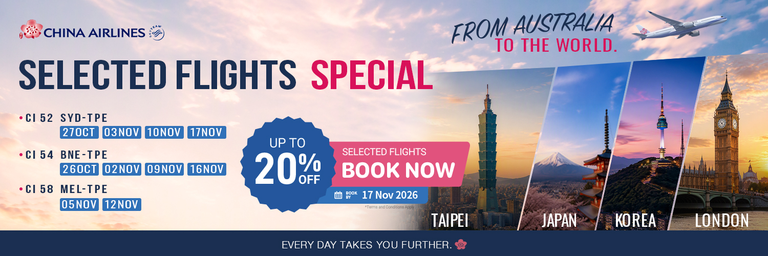 China Airlines additional flights from Australia
